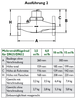 3,5m³/h, Volumenmessteil V40-35 für Wärmemengenzähler, Heisswasserzähler